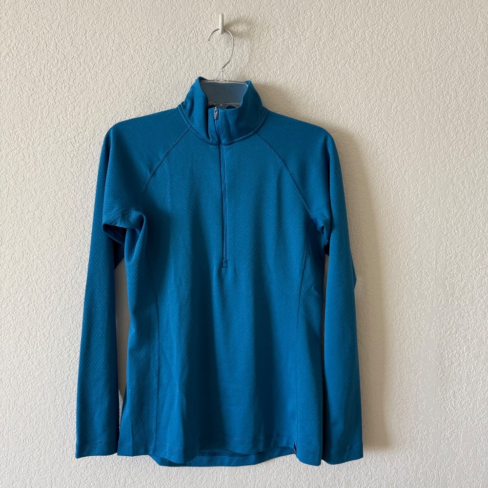 Women's Patagonia Capilene Midweight Baselayer Zip Neck in Steller Blue. Size M.